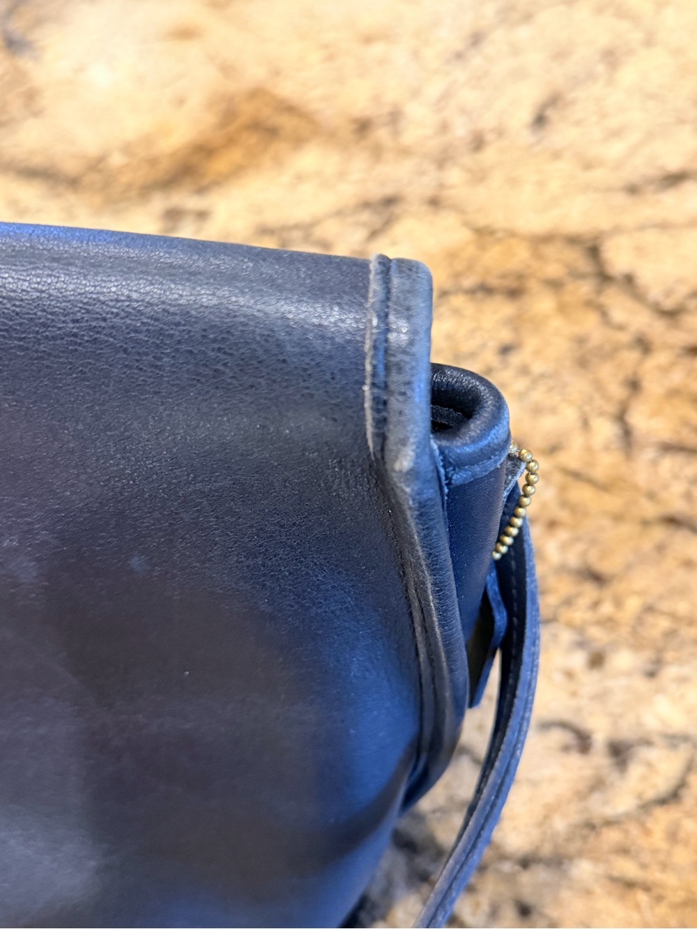 Coach Black Leather Crossbody with Gold Turnlock - Picture 3 of 5